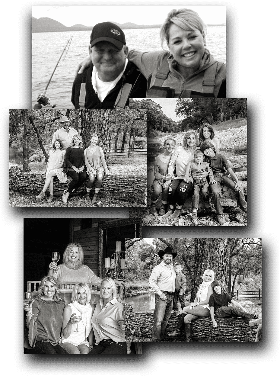 Collage of Family Photo of the Family / Owners of Hard Eight BBQ